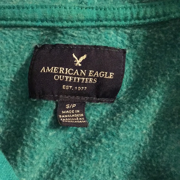 American Eagle Outfitters Teal Hoodie - Picture 7 of 12